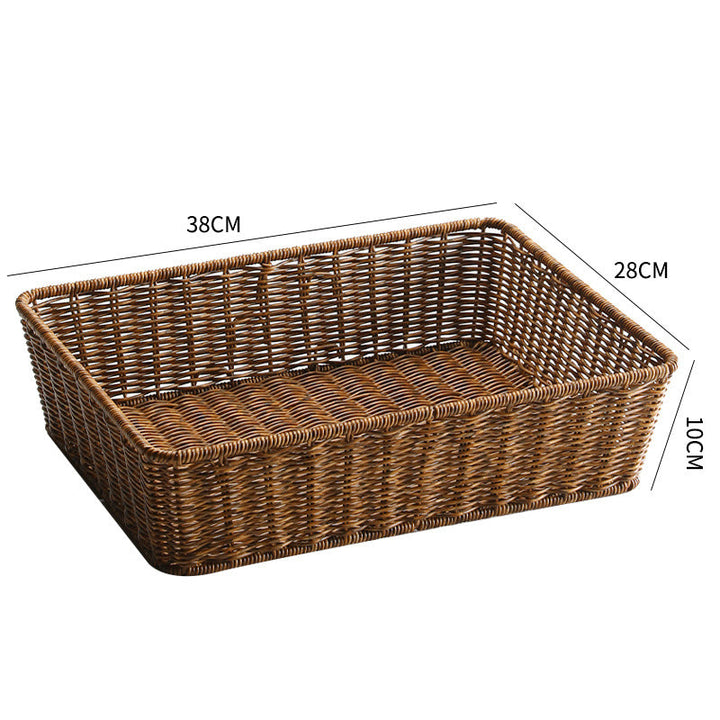 Unisex Rectangular Storage Basket made of hand-woven material Kalsten