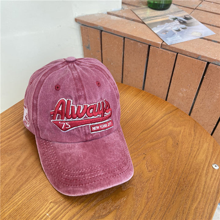 Men's Vintage-Inspired Distressed Cotton Baseball Cap Kalsten