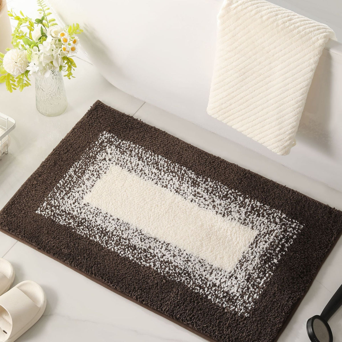 Luxurious Shaggy Bathroom Rug