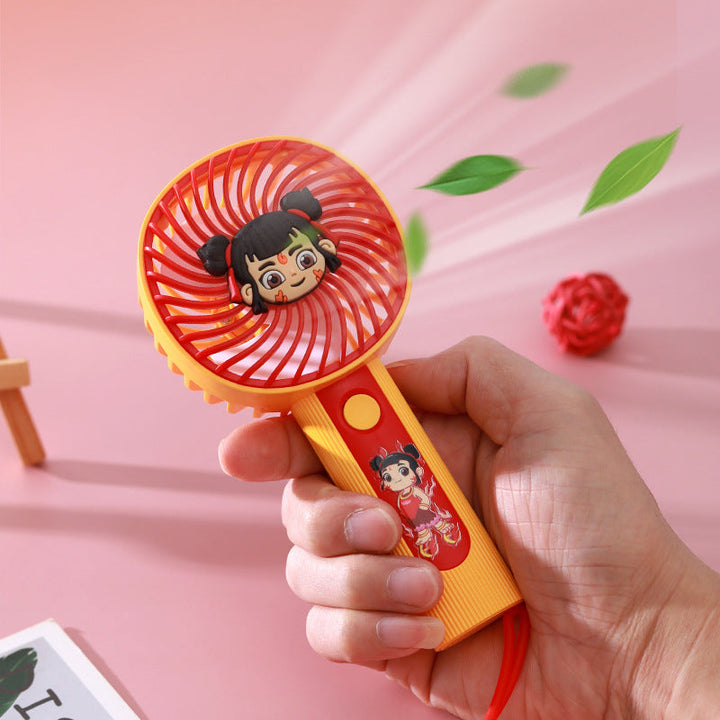 Unisex Portable Hand Fan with Cute Children's Design Kalsten
