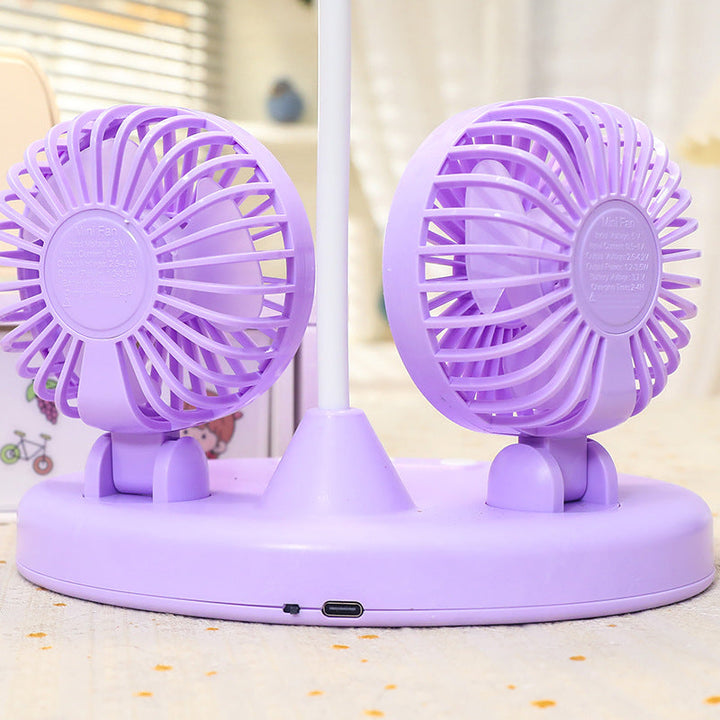 Ladies Multifunctional Table Lamp with Integrated Fans Kalsten