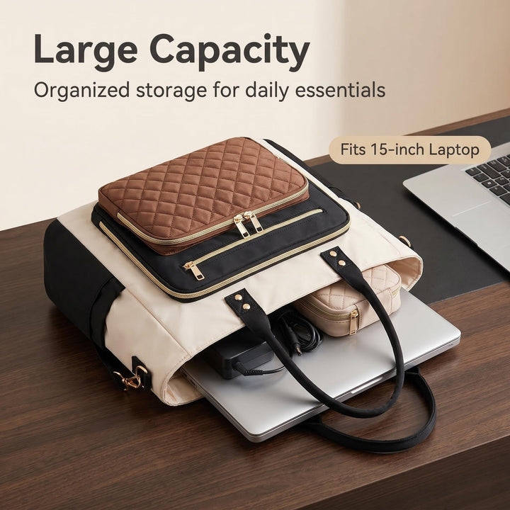 Handbag with Elegant Quilted Look Kalsten
