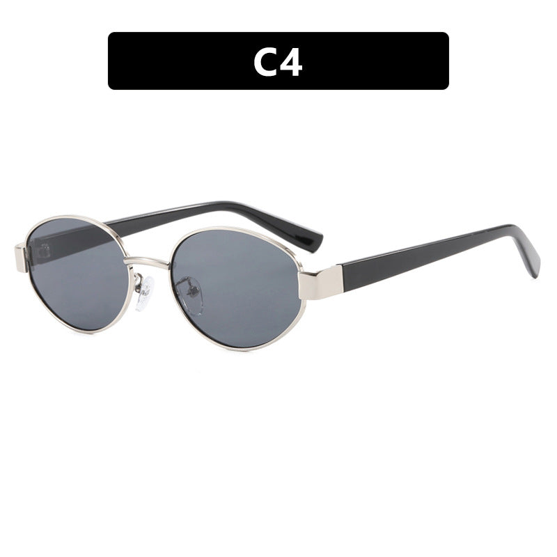 Ladies fashionable sunglasses with exclusive leopard print and elegant metal frame Kalsten