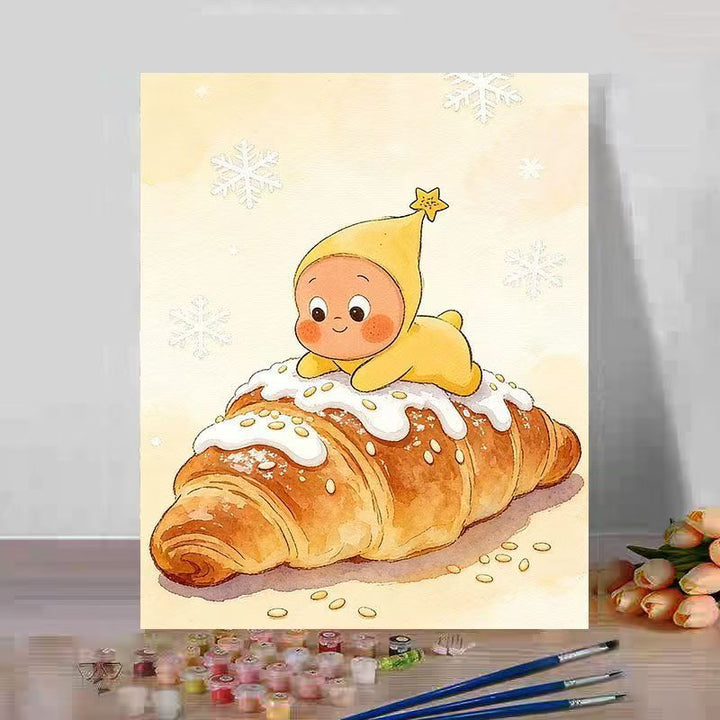 Cute Dessert-Themed Canvas Art Print Kalsten