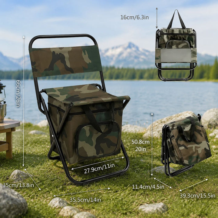 Portable Folding Cooler Chair Kalsten