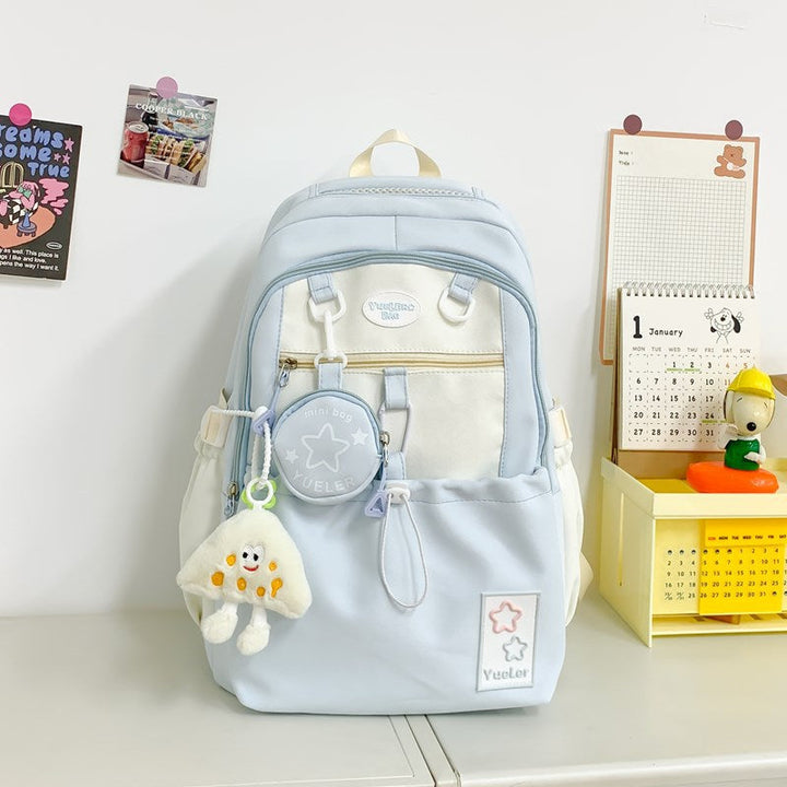 Multi-Compartment Playful School Backpack