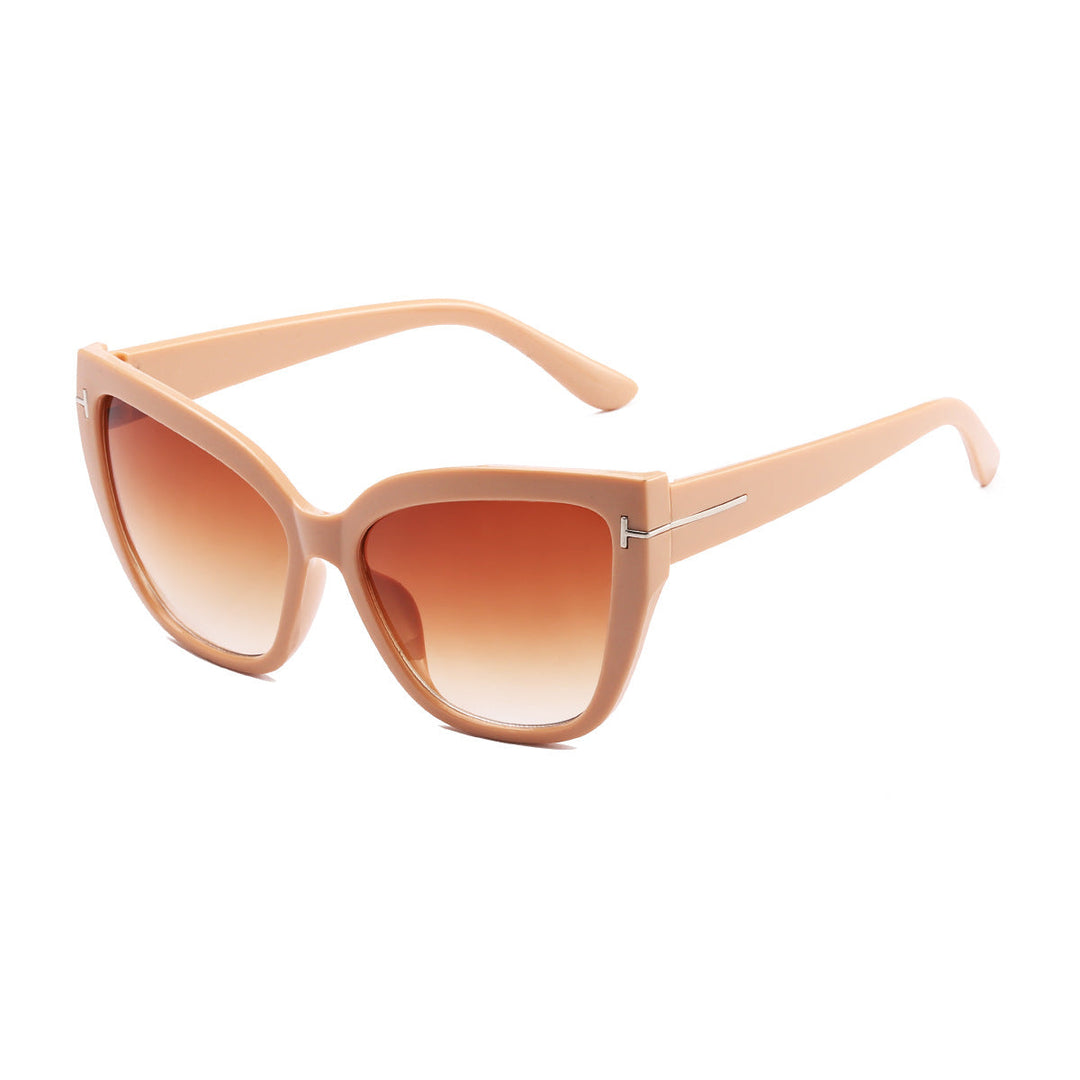 Ladies Cat-Eye Sunglasses with Fashionable Structured Frame Kalsten