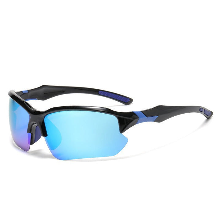 Unisex nan sporty performance sunglasses with semi-rim polarized UV protection anti-slip nose pads Kalsten