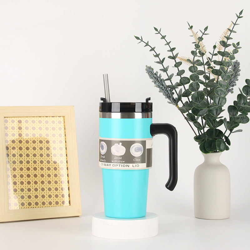 Unisex thermos mug with 3-in-1 drinking options Kalsten