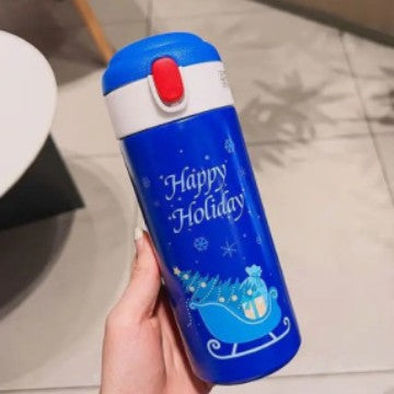 Women's thermos bottle with cute Christmas design Kalsten