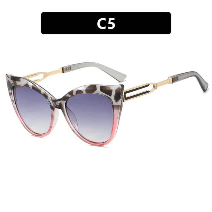 Ladies cat-eye glasses with elegant metal frame Kalsten