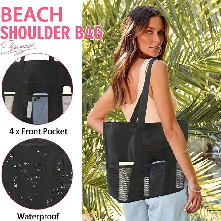 Padded shopping bag with side mesh pockets Kalsten