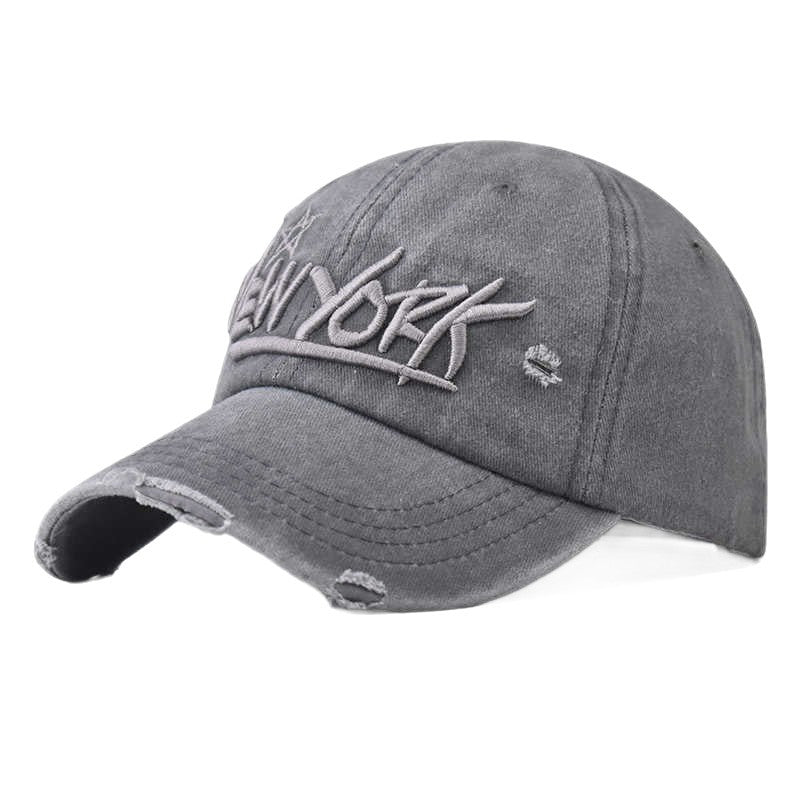 Men's Distressed Casual Embroidered Cap Kalsten