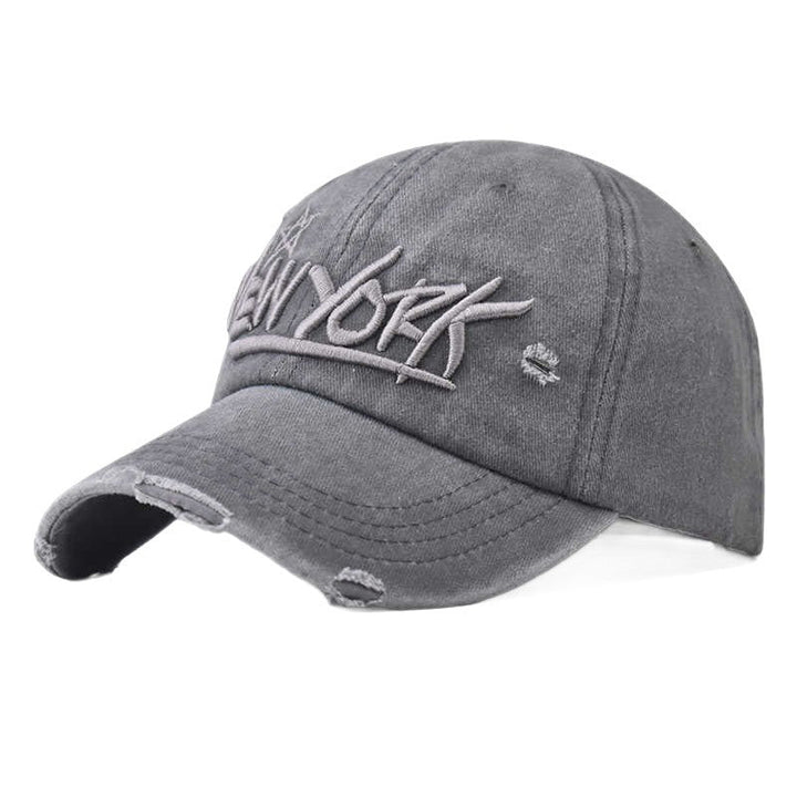 Men's Distressed Casual Embroidered Cap Kalsten