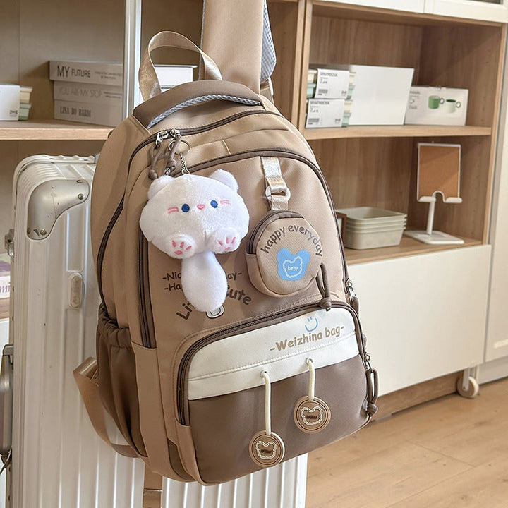Cute Plush Companion School Backpack
