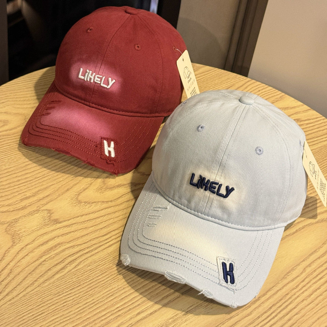 Women's Distressed Embroidered Baseball Cap Kalsten
