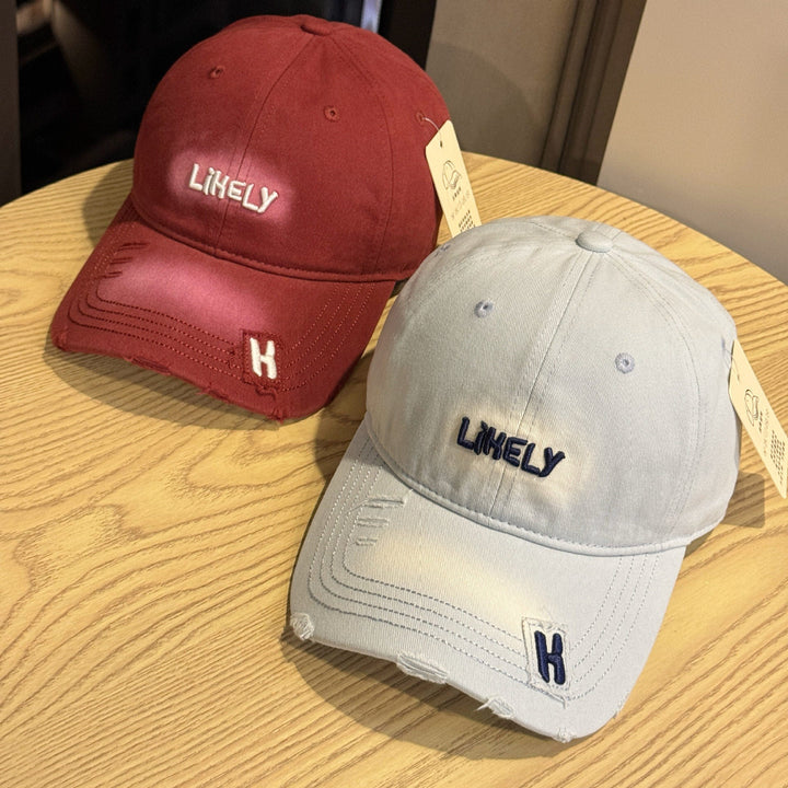 Women's Distressed Embroidered Baseball Cap Kalsten