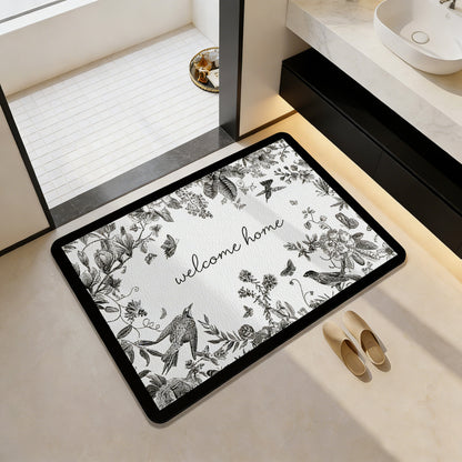 Decorative Citrus-Themed Bath Mat Acalora