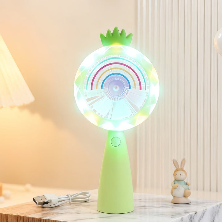 Women Portable USB Hand Fan with LED Lighting Kalsten