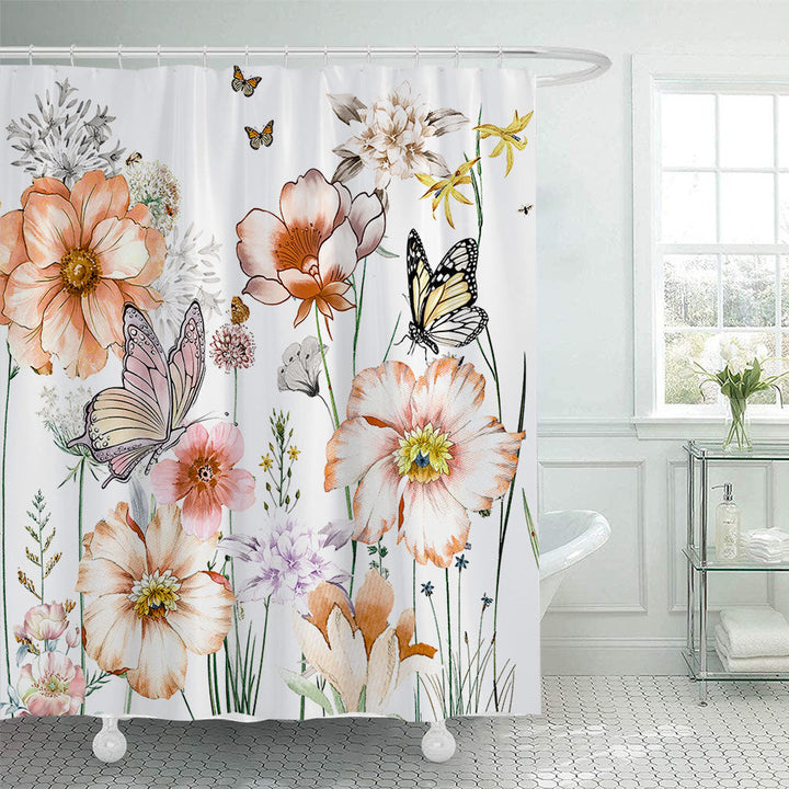 Floral Patterned Shower Curtain Kalsten