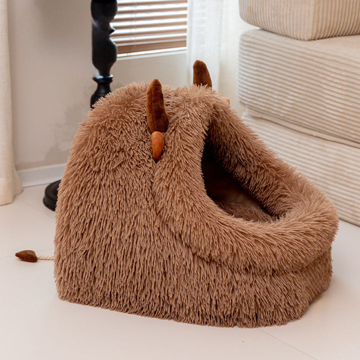 Cozy Mountain-Style Dog Bed