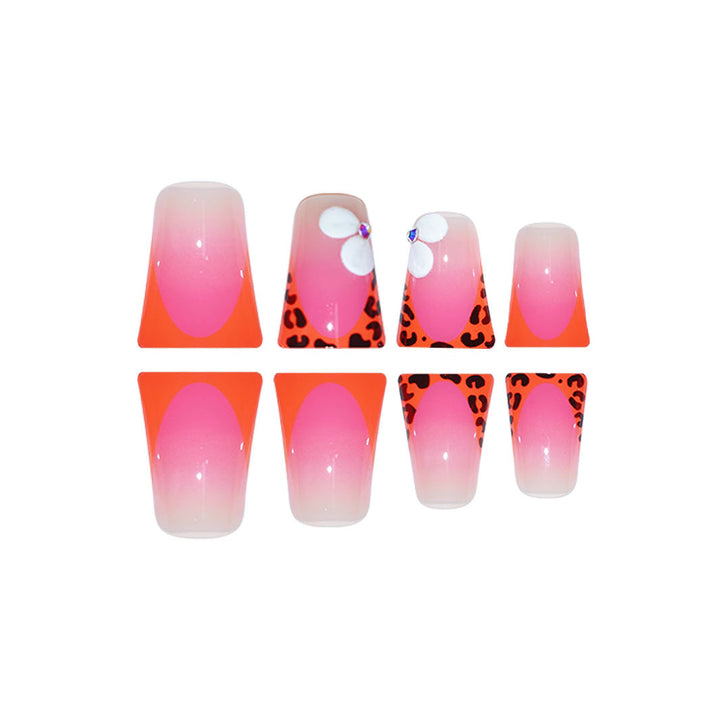 Decorative Leopard Print Press-On Nails Kalsten