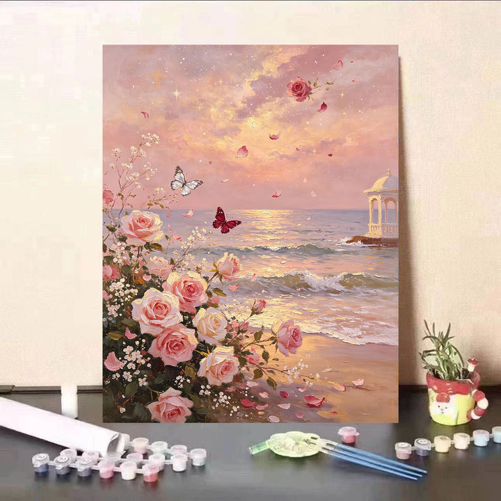 DIY Floral Landscape Paint by Numbers Kit Kalsten