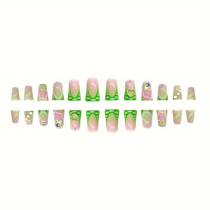 3D Floral Decorative Press-On Nails Kalsten