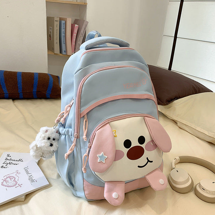 Cute Cartoon Dog-Design School Backpack