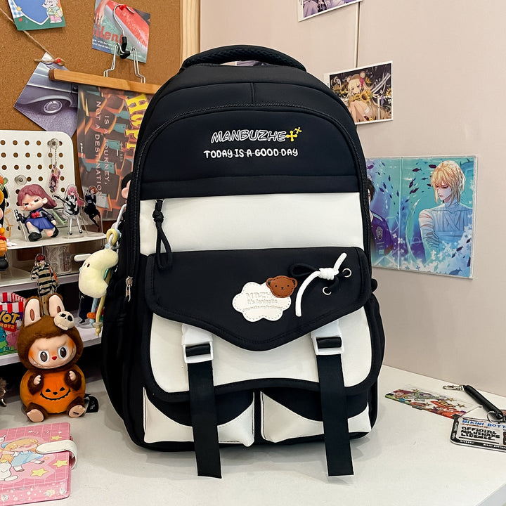 Multi-Pocket Casual School Backpack