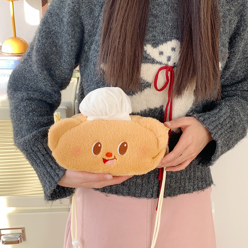 Plush Shoulder Bag with Unique Animal Motif Kalsten