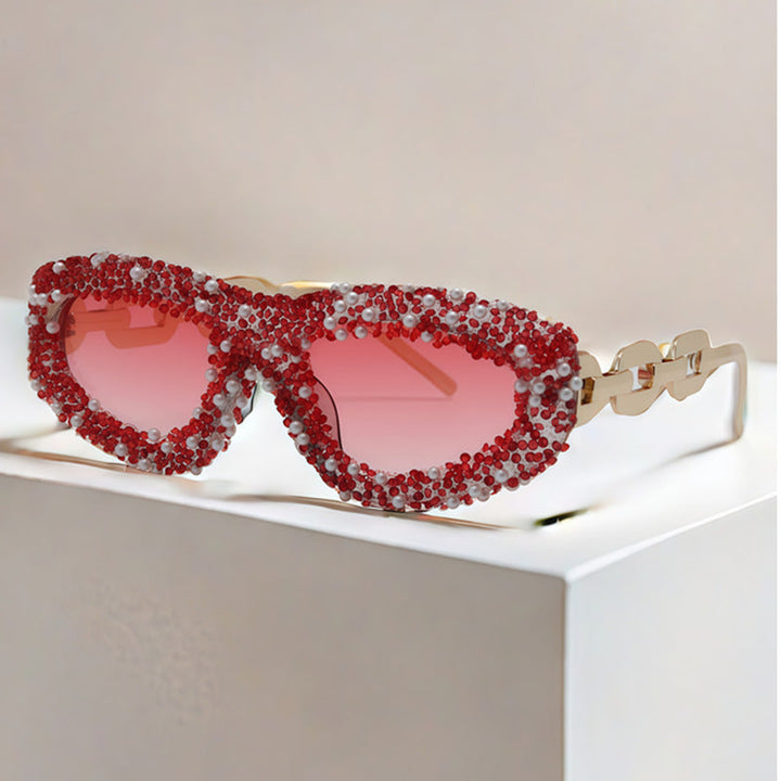 Ladies glamorous sunglasses with embellished frame Kalsten
