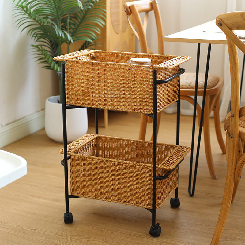 Unisex Rectangular Storage Basket made of high-quality wicker Kalsten