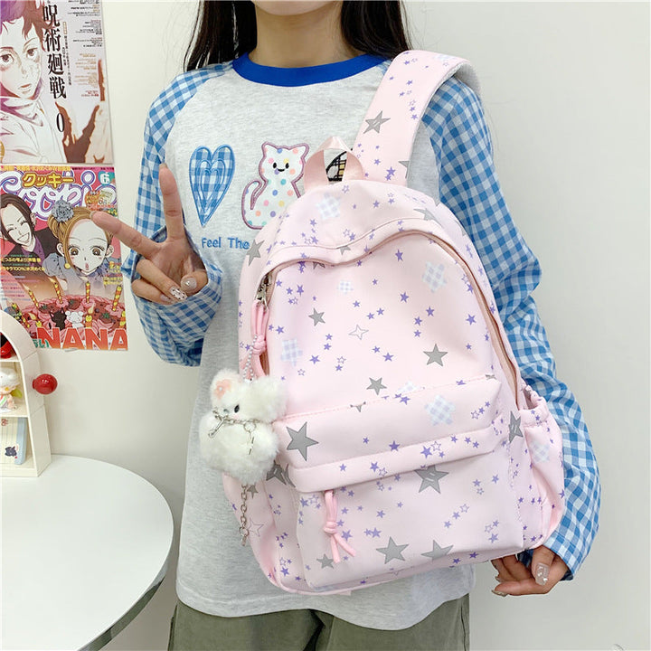 Girls' Star Patterned Backpack Kalsten