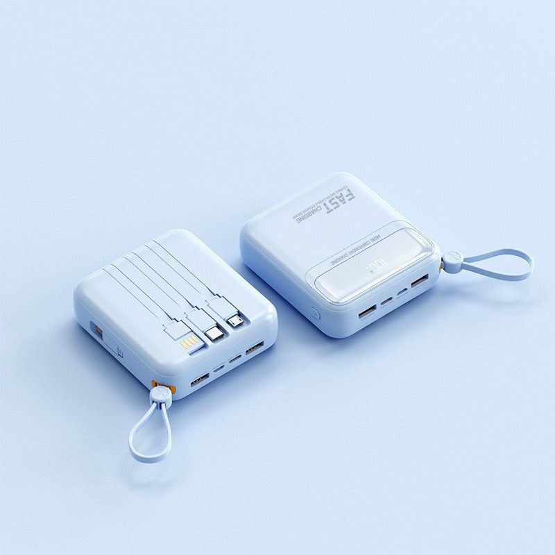 Portable power bank with integrated cables and multifunctional charging port Kalsten