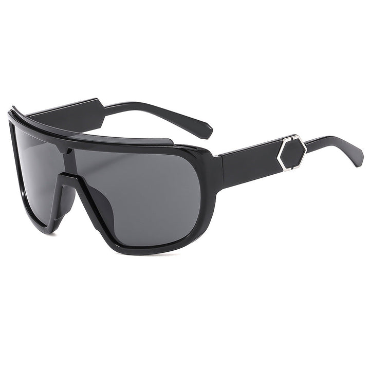 Women's sporty sunglasses with futuristic design and wide front Kalsten