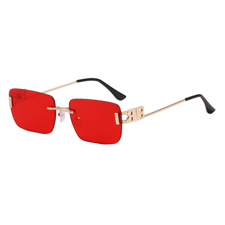 Women's fashionable square sunglasses with golden accents Kalsten