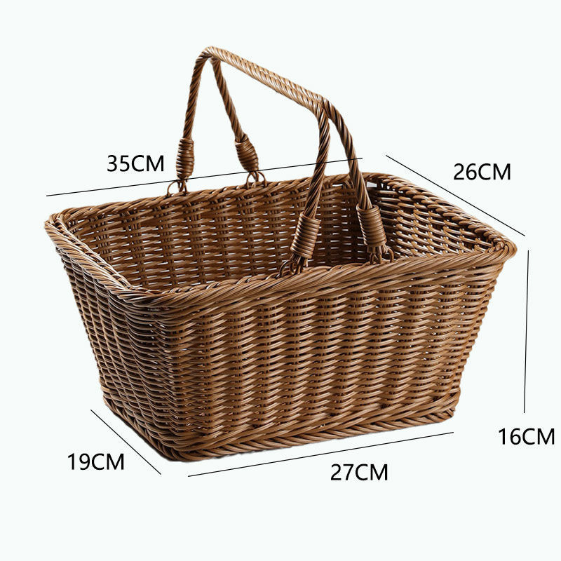 Unisex Handcrafted Basket with Sturdy Handles Kalsten