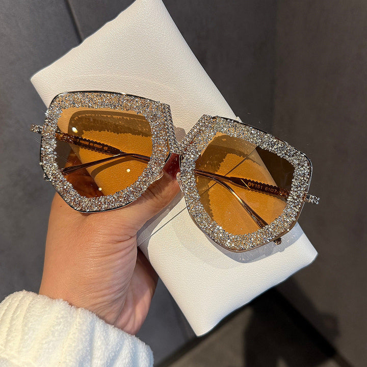 Ladies luxurious sunglasses with glamorous rhinestone frame Kalsten