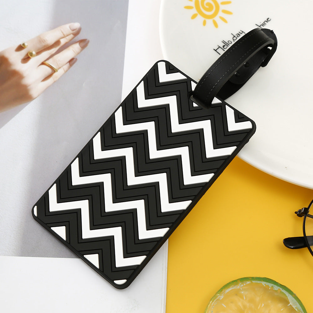 Women's Luggage Tag with Modern Zigzag Pattern Kalsten