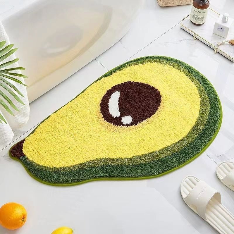 Lemon Slice Shape Bath Mat Kalsten
