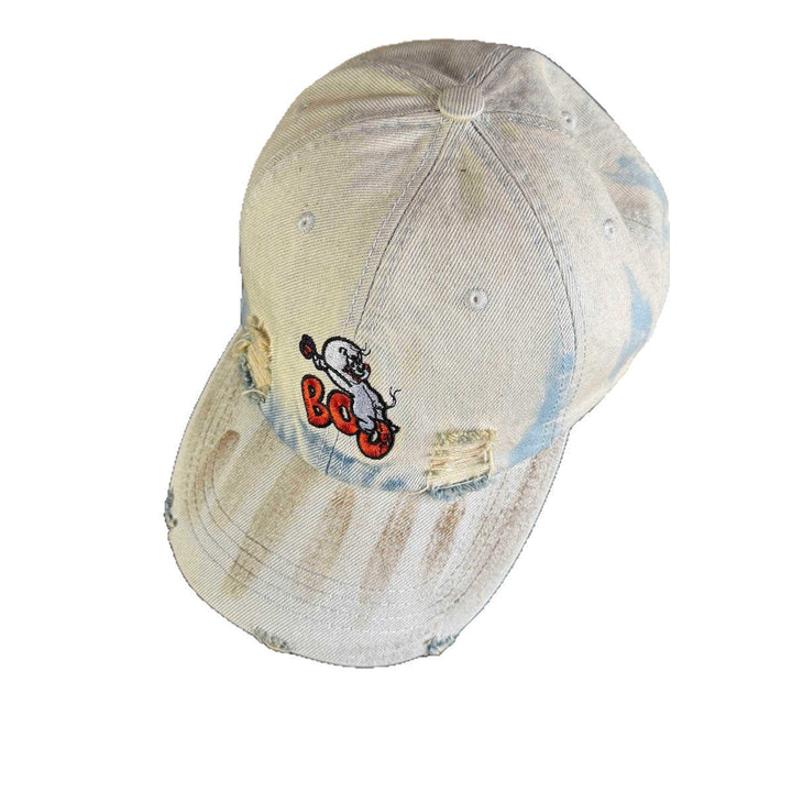 Women's Vintage-Inspired Distressed Embroidered Cap Kalsten
