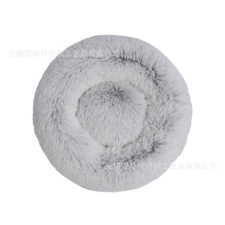 Round Luxury Plush dog bed