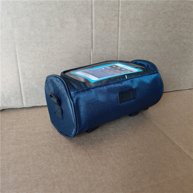 waterproof bicycle handlebar phone bag with touchscreen pocket and zippered cargo Kalsten