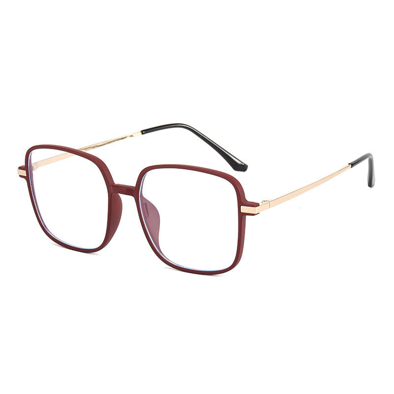 Women's square designer glasses with delicate metal frame Kalsten