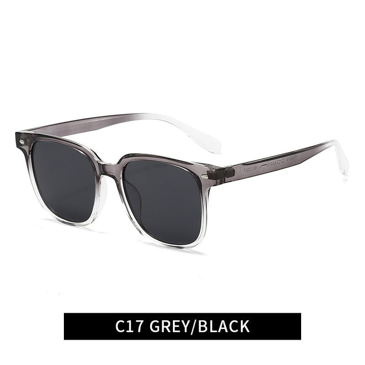 Women's modern square sunglasses with stylish, transparent frame Kalsten