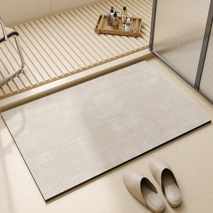 Modern Geometric Bath Mat Kalsten