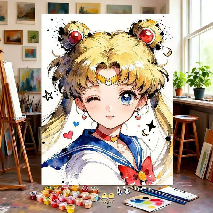 Illustrated Character Canvas Art Print Kalsten
