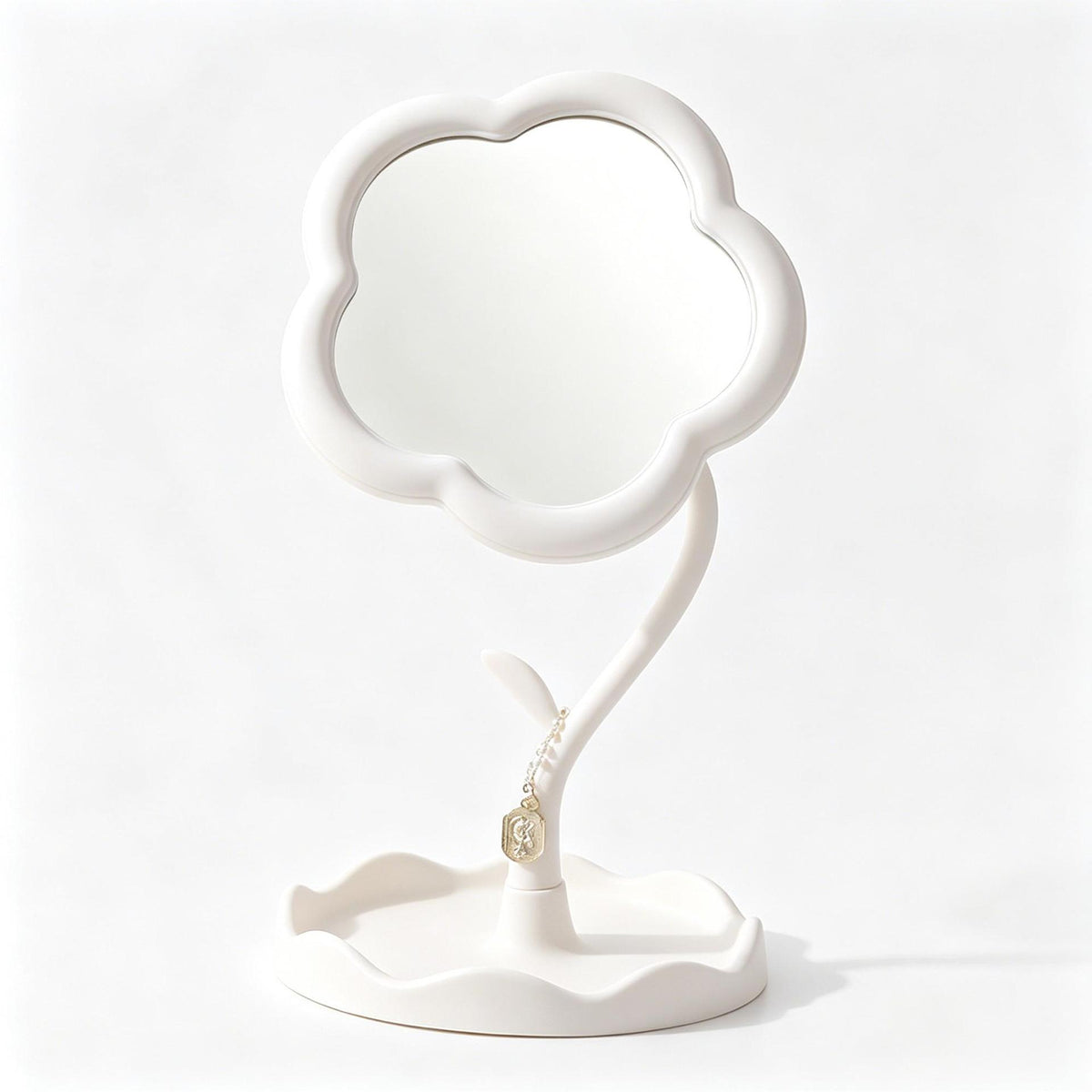 Charming Flower-Shaped Decorative Table Mirror