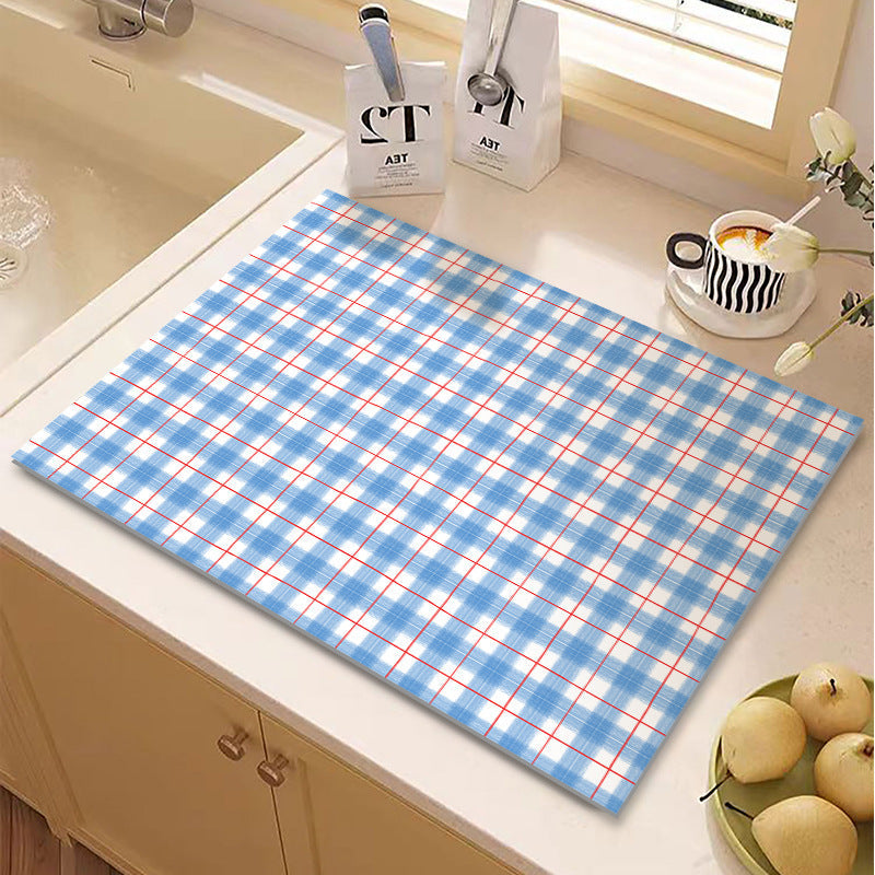 Checkered Kitchen Mat Kalsten
